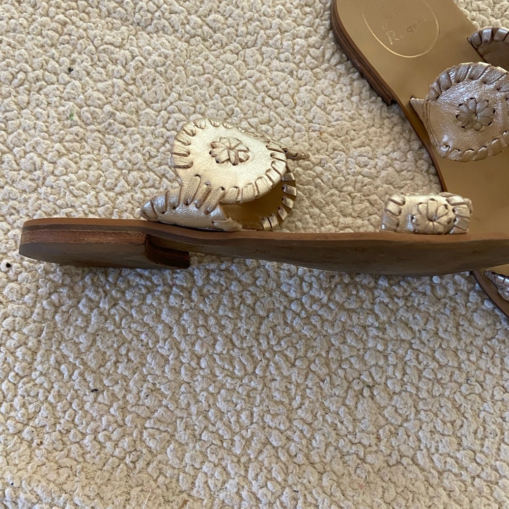 FINAL PRICE Jack Rogers Gold Sandals - Picture 3 of 6
